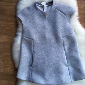 ZARA 1975 COLLECTION SWEATSHIRT VEST MEDIUM GRAY